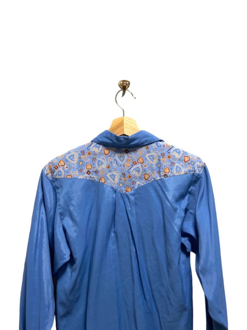 Vintage Desert West Button Down Western Shirt Blue Size XS Rodeo Country Spring - Picture 10 of 13